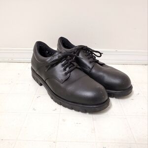 Mellow Walk Black Dressy Safety Shoes